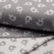 Coupon 3m Tissu Jacquard Double Face Elephant Gris Fonce