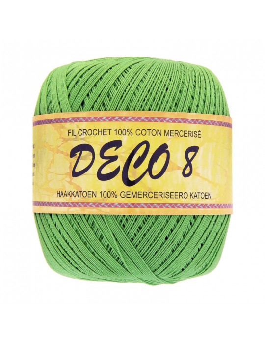 Pelote coton à crocheter Deco 8 vert