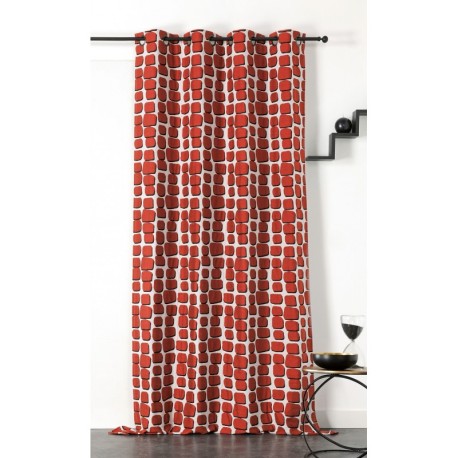 Coupon 3m Tissu Wall Jacquard Terracotta