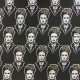 Coupon 3m Tissu Ebano Jacquard Frida Gold