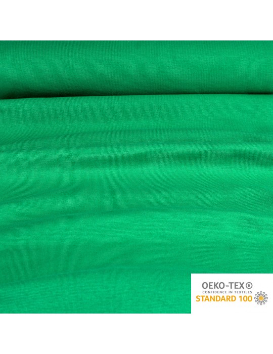 Tissu bord-côte TUBULAIRE fin 35 cm OEKO-TEX vert