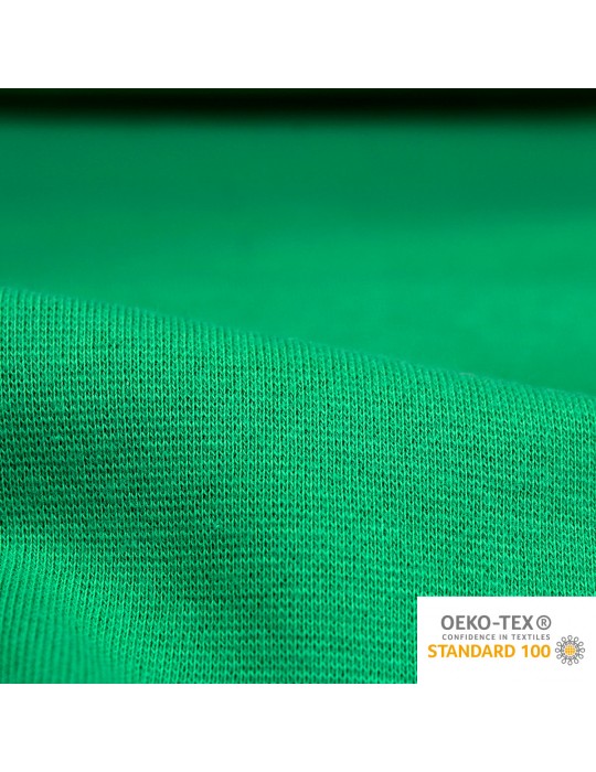 Tissu bord-côte TUBULAIRE fin 35 cm OEKO-TEX vert