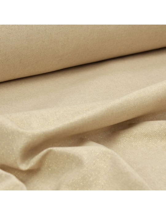 Tissu coton/polyester grande largeur doré