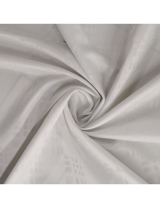 Tissu jacquard uni antitaches pour nappage blanc