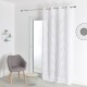 Coupon 3m Tissu Voilage Etamine Jacquard Envol coloris Argent 