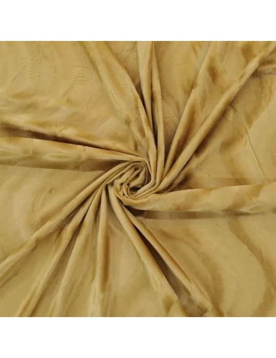 Tissu velours beige
