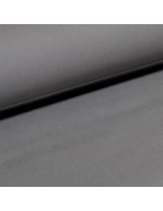 Tissu coton uni gris