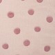 Coupon 3m Tissu Polaire Jacquard Pois Lilas 