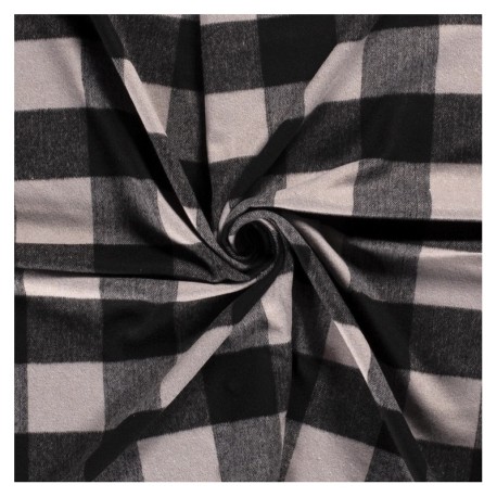 Coupon 3m Tissu Jacquard Laineux Gris
