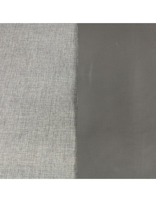 Tissu ameublement occultant gris