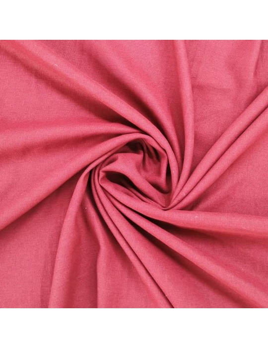 Tissu en lin bordeaux rose