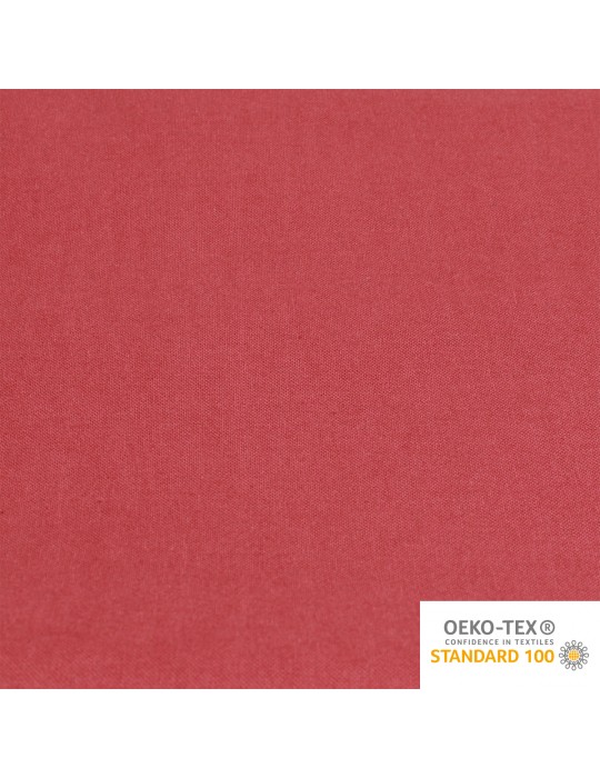Coupon coton uni 50 x 50 cm  rouge