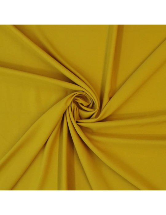 Tissu polyester souple uni jaune