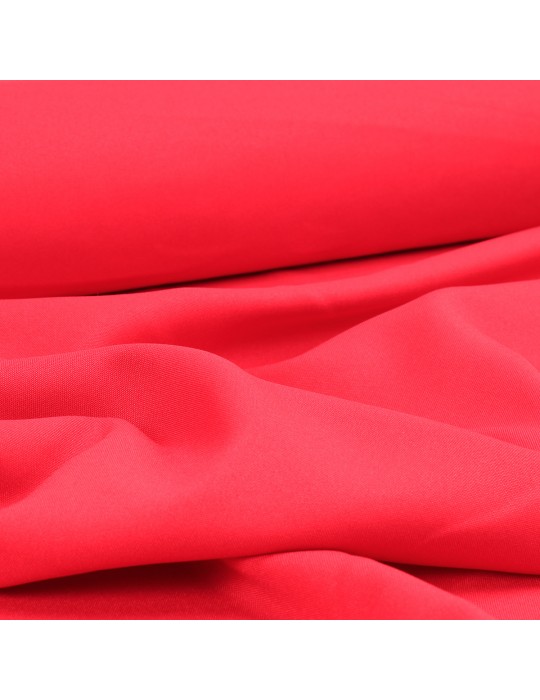 Tissu polyester souple uni rouge
