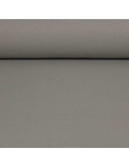 Tissu polyester souple uni gris