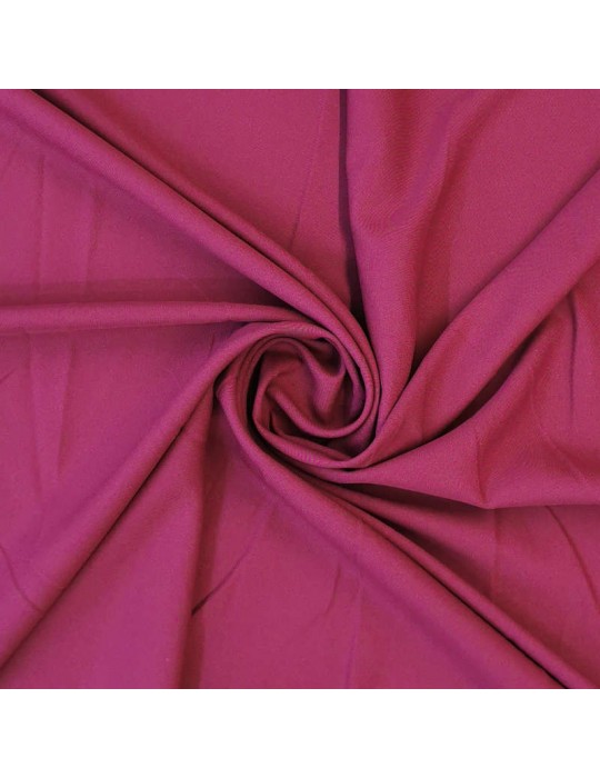 Tissu polyester souple uni  rouge
