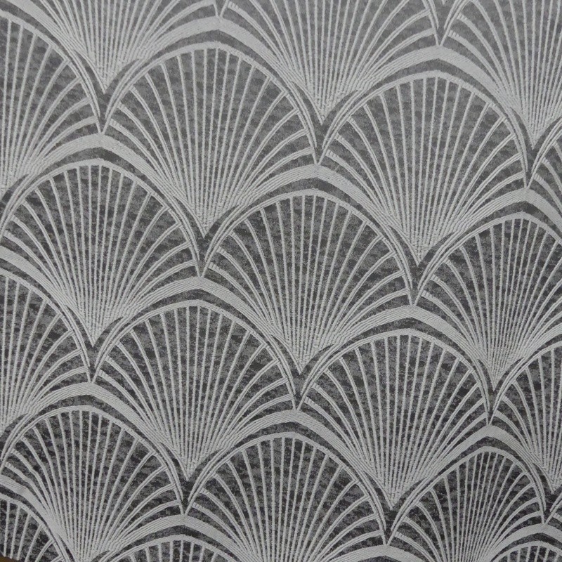 Coupon 3m Tissu Jacquard Touareg Gris 