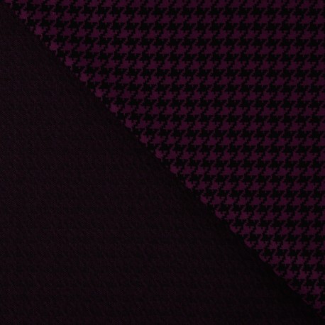 Coupon 3m Tissu Jacquard Faneta Bordeaux 