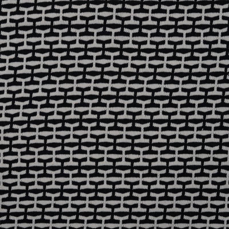 Coupon 3m Tissu Jacquard Flippo Noir