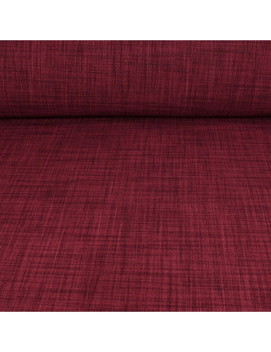 Tissu obscurcissant uni polyester  rouge