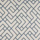Coupon 3m Tissu Jacquard Isolant Obscurcissant Artica Bleu