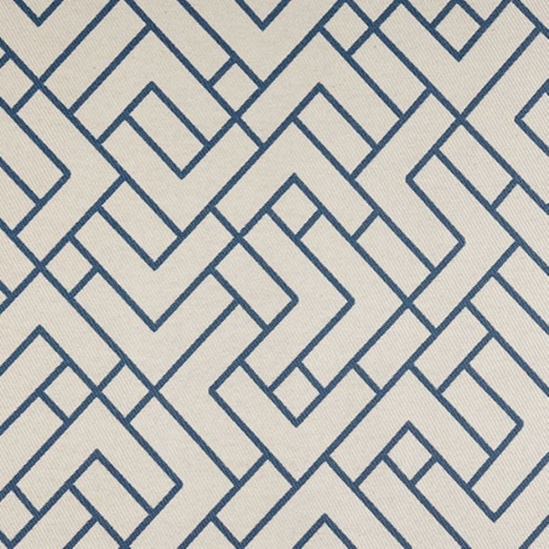 Coupon 3m Tissu Jacquard Isolant Obscurcissant Artica Bleu