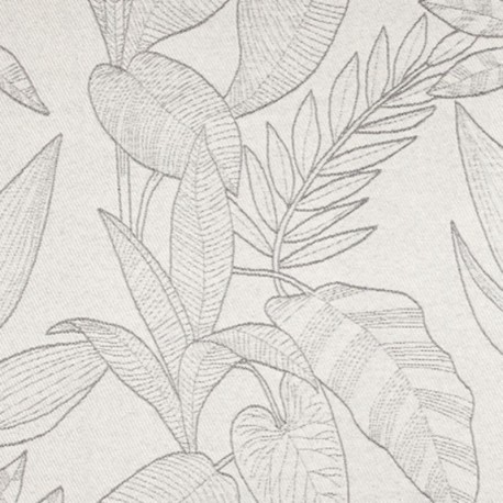 Coupon 3m Tissu Jacquard Isolant Obscurcissant Bengale Gris