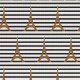 Coupon 3m Tissu Jacquard Gilles Blanc et noir 