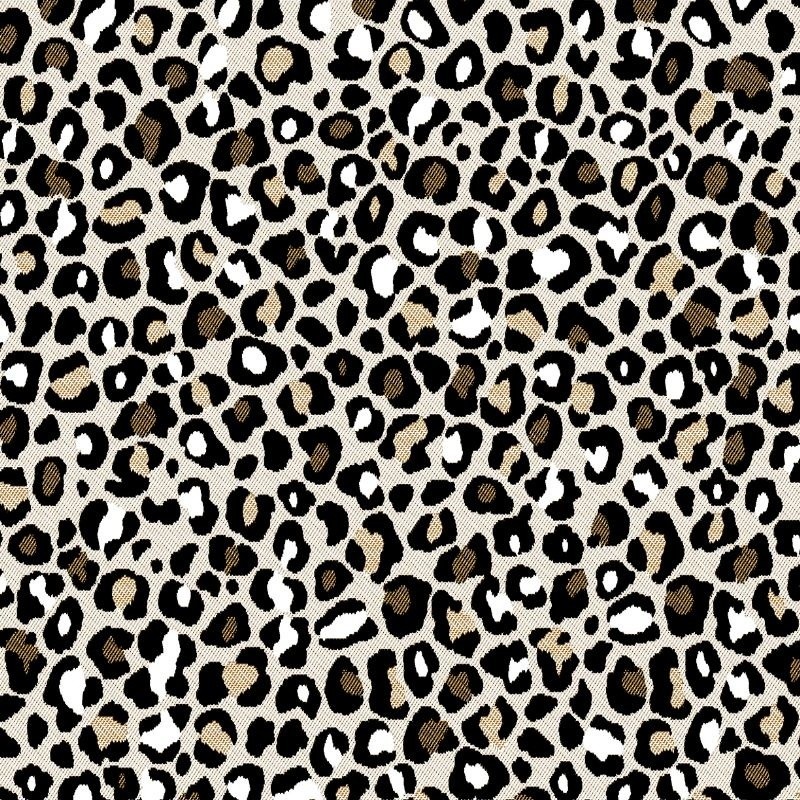 Coupon 3m Tissu Jacquard Guepard Coloris Lin