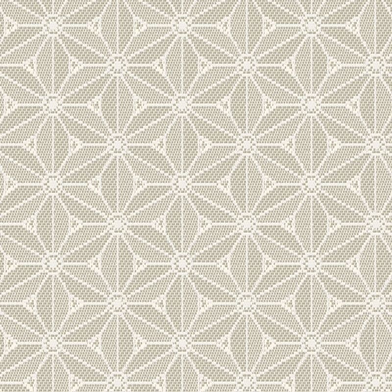 Coupon 3m Tissu Jacquard Origami Imprimé Lin 