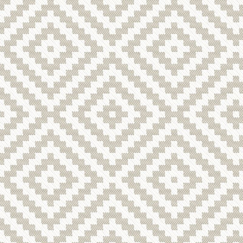 Coupon 3m Tissu Jacquard Paille Coloris Lin et blanc 