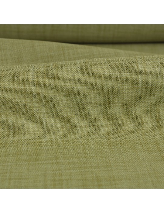 Tissu obscurcissant uni polyester pistache vert