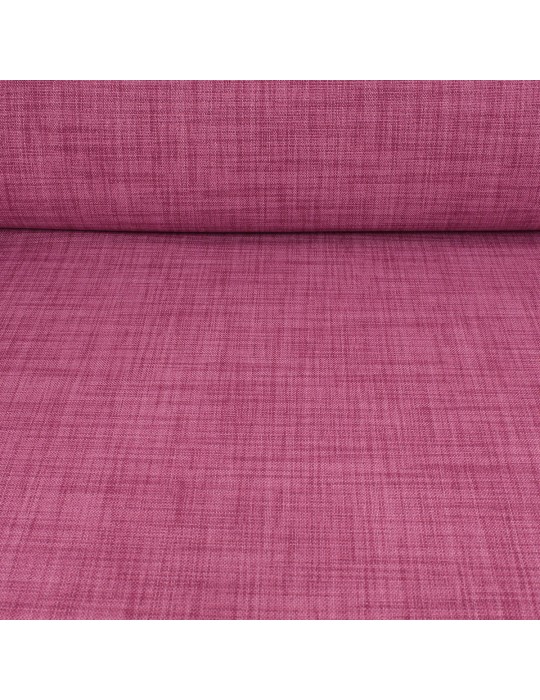 Tissu obscurcissant uni polyester fuchsia rose
