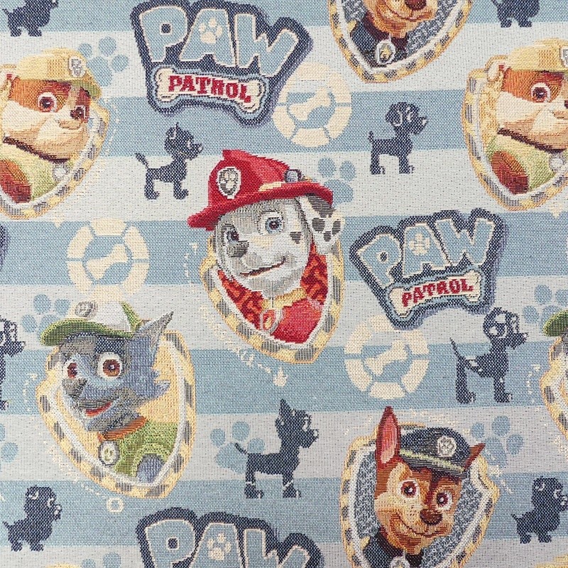 Coupon 3m Tissu Jacquard Paw Patrol Multico  