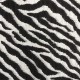 Coupon 3m Tissu Jacquard Tanzanie Zebre Noir blanc 