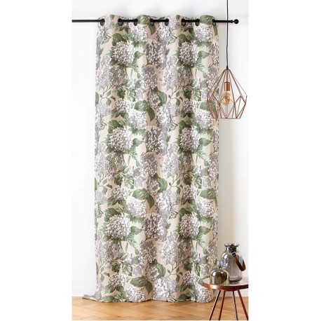 Coupon 3m Tissu Jacquard Hortensia Beige