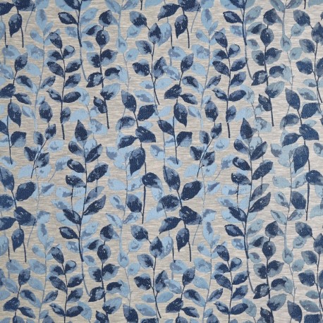 Coupon 3m Tissu Jacquard Valo Winter Garden Collection Sapphire