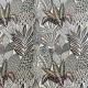 Coupon 3m Tissu Jacquard Imprimé Egypte Blanc 