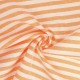 Coupon 3m Tissu Chemise Coton lin Grande Rayure Orange