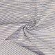 Coupon 3m Tissu Chemise Coton lin Fine Rayure Bleu