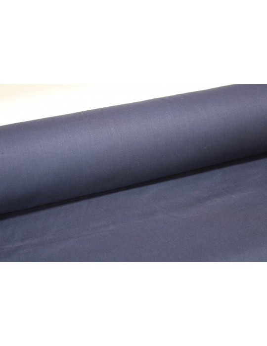 Toile à drap unie 100% coton grande largeur 255cm bleu