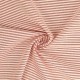 Coupon 3m Tissu Chemise Coton lin Fine Rayure Rouille