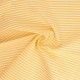 Coupon 3m Tissu Chemise Coton lin Fine Rayure Jaune