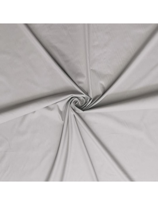 Toile à drap unie 100% coton grande largeur 255cm gris