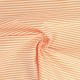 Coupon 3m Tissu Chemise Coton lin Fine Rayure Orange 