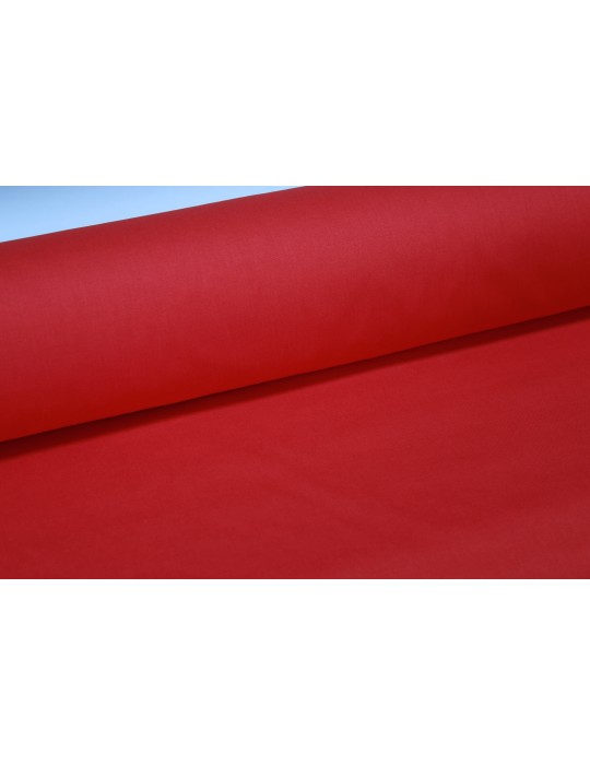 Toile à drap unie 100% coton grande largeur 255cm rouge