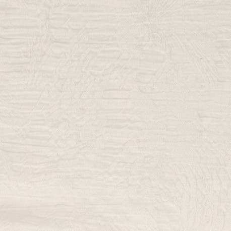 Coupon 3m Tissu Jacquard Blanc