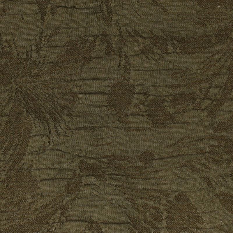 Coupon 3m Tissu Jacquard Olive