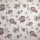 Coupon 3m Tissu Jacquard Mina Floral Bordeaux 