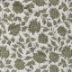 Coupon 3m Tissu Jacquard Deepsi Blanc et Kaki